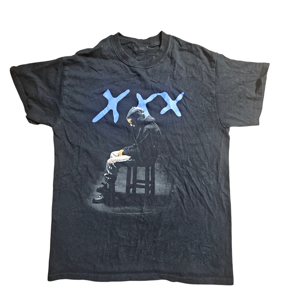 XXXTentacion 2019 Chair Solitary Graphic T-Shirt Tee Mens M Hip Hop Rap Grunge